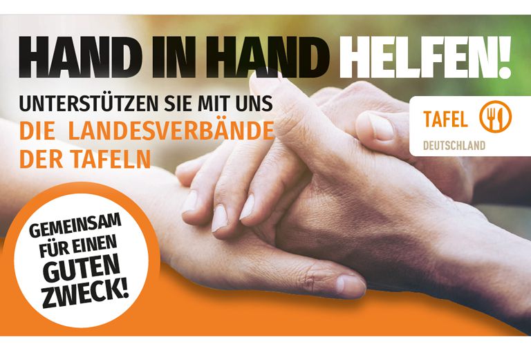 Tafel-Aktion "Hand in Hand helfen"