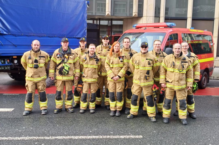 Gruppenfoto der Feuerwehr Voxtrup