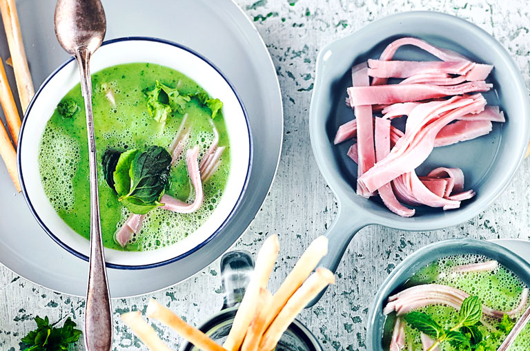 Kalte Gurken-Melonen-Suppe - Rezeptbild der EDEKA